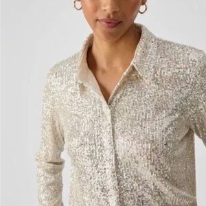 Sanctuary Radiant Long-Sleeved Sequin Top